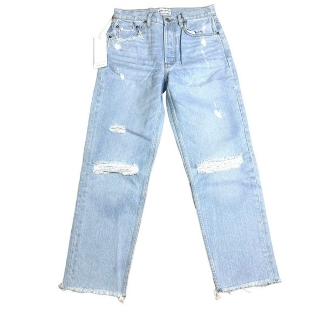Boyish The Tommy High Rise Rigid Straight Jeans Spectacular Now in Super Light